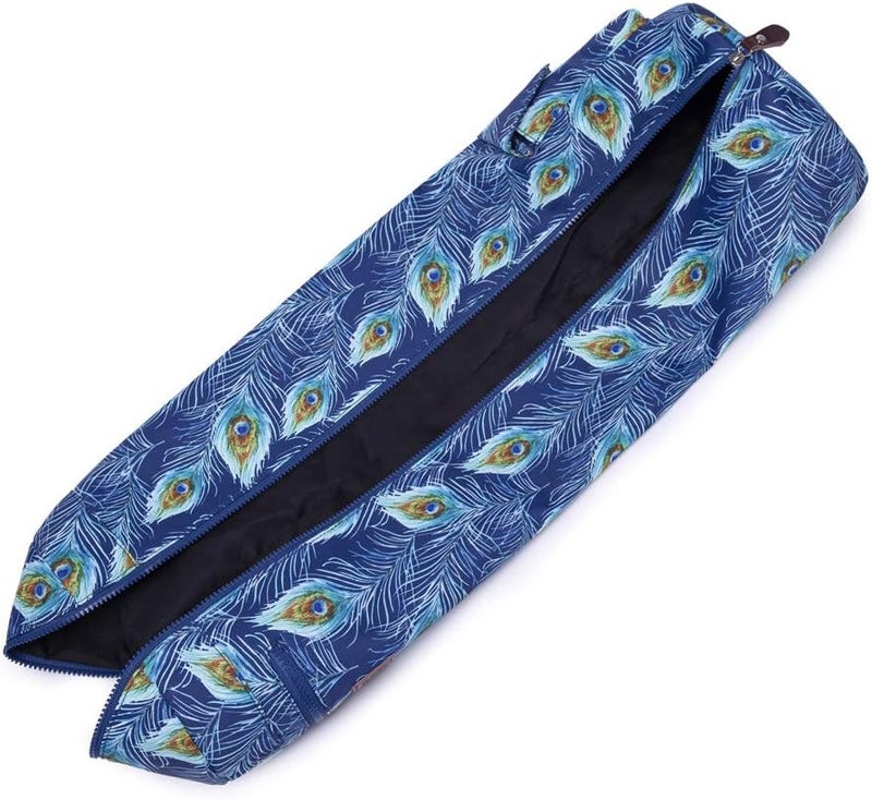 Fremous Yoga Mat Bag,Full-zip Exercise Yoga Mat Canvas Carry Bag for Women and Men - Double Storage Pocket,Easy Access Zipper, Adjustable Shoulder Strap and Handle,Fits Most Mat - Image 1